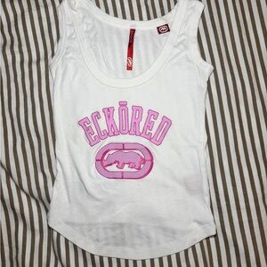 Ecko Red White and Pink Tank Top